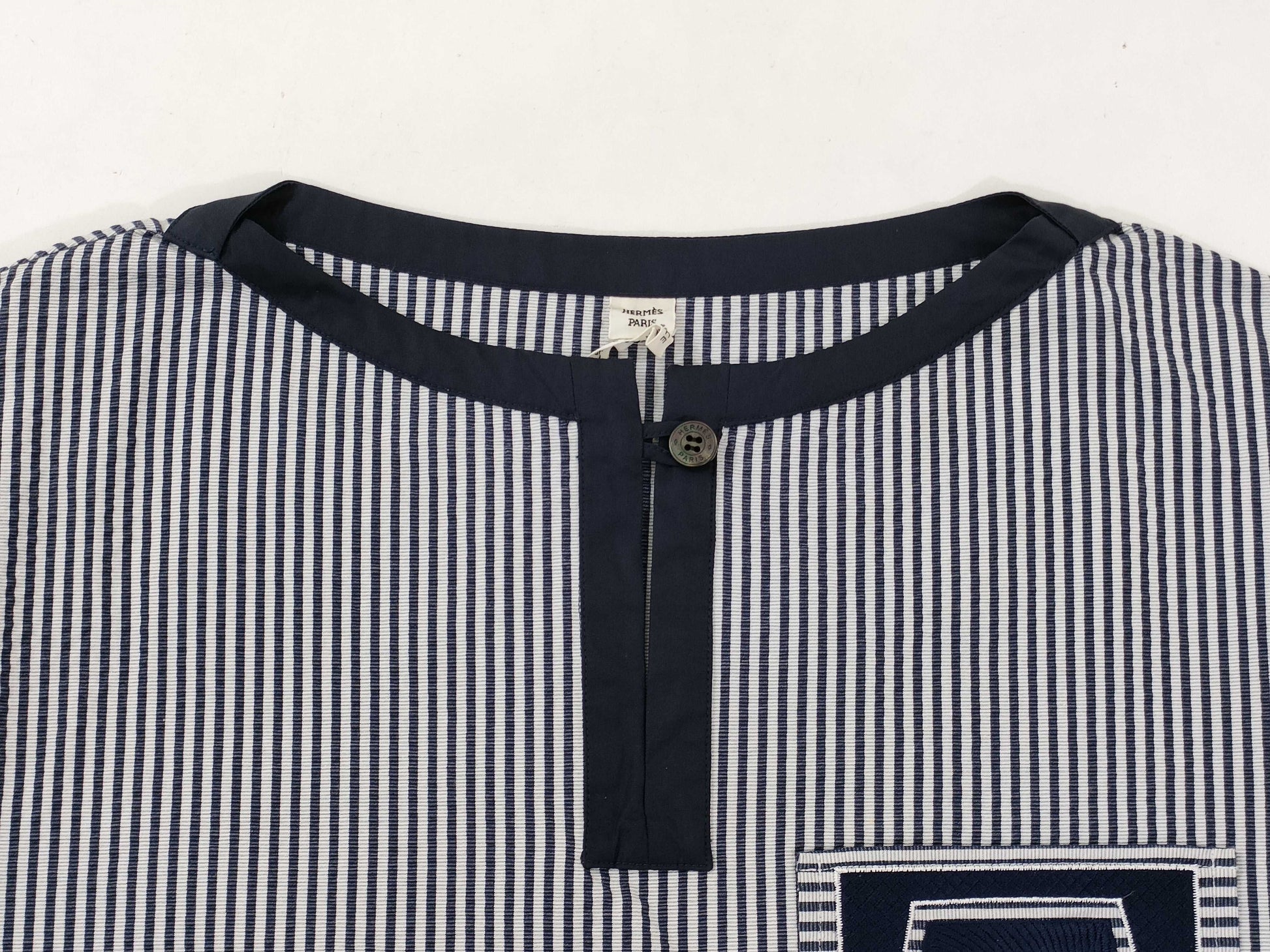 HERMES Beach Line Stripe Dress Dress