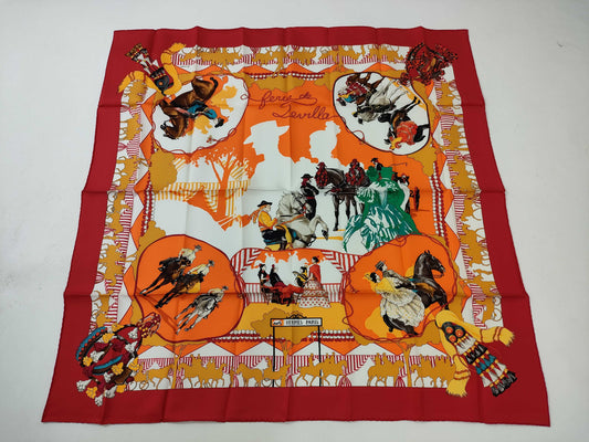 HERMES Carré 90 Seville Holidays Scarf