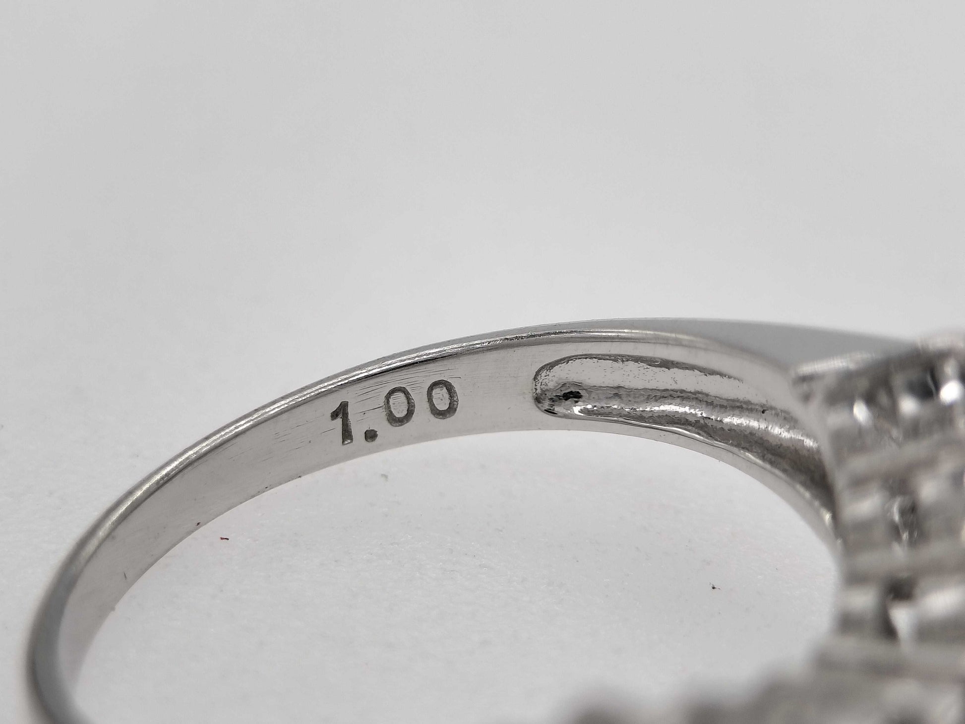 D1.00ct Pt900 5.1g Ring 