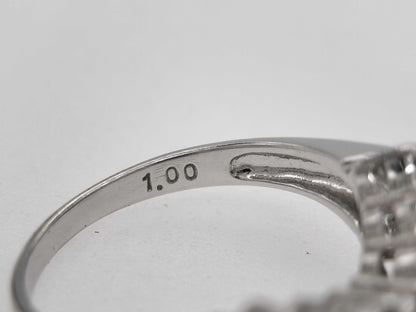 D1.00ct Pt900 5.1g Ring 