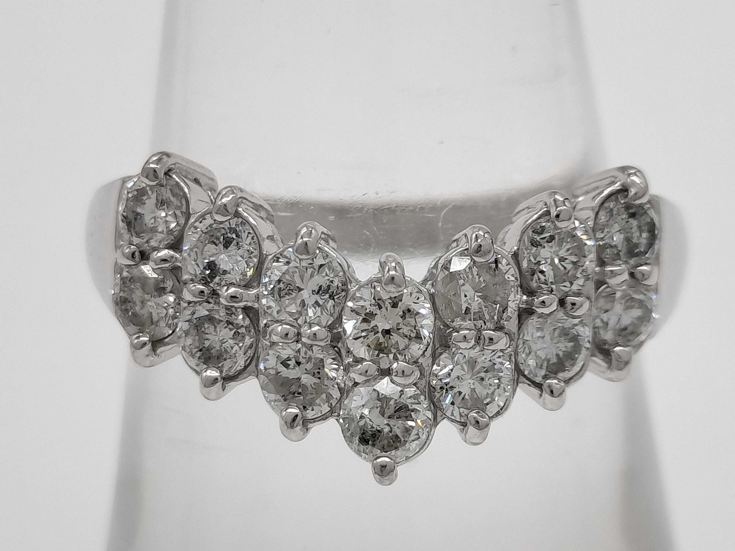 D1.00ct Pt900 5.1g Ring 