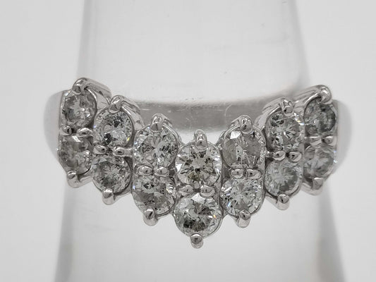 D1.00ct Pt900 5.1g Ring 