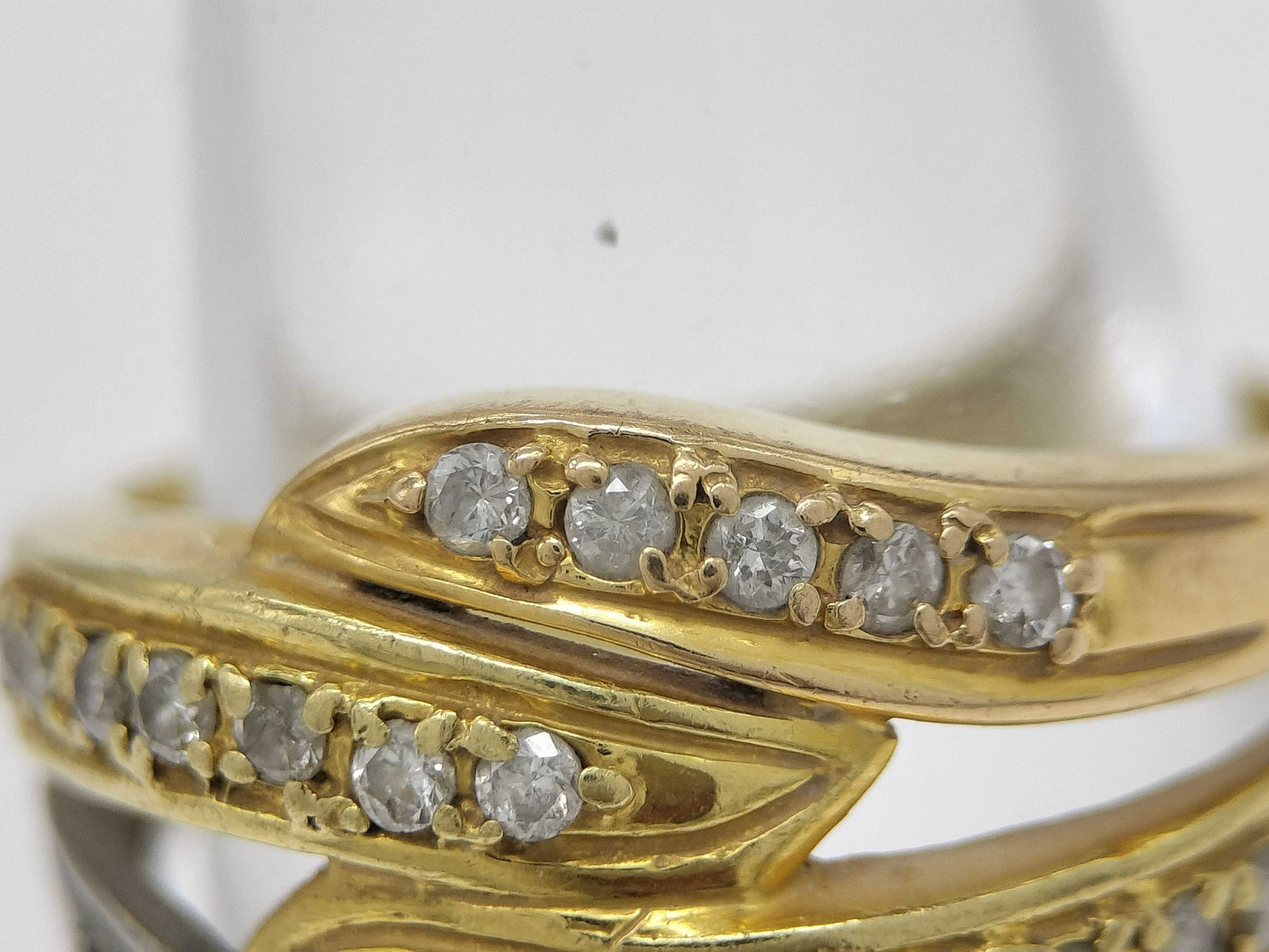 D0.30ct K18/Pt900 4.9g Ring 