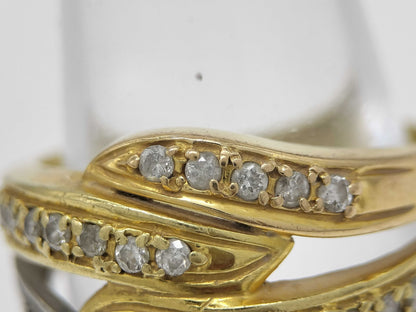 D0.30ct K18/Pt900 4.9g Ring 
