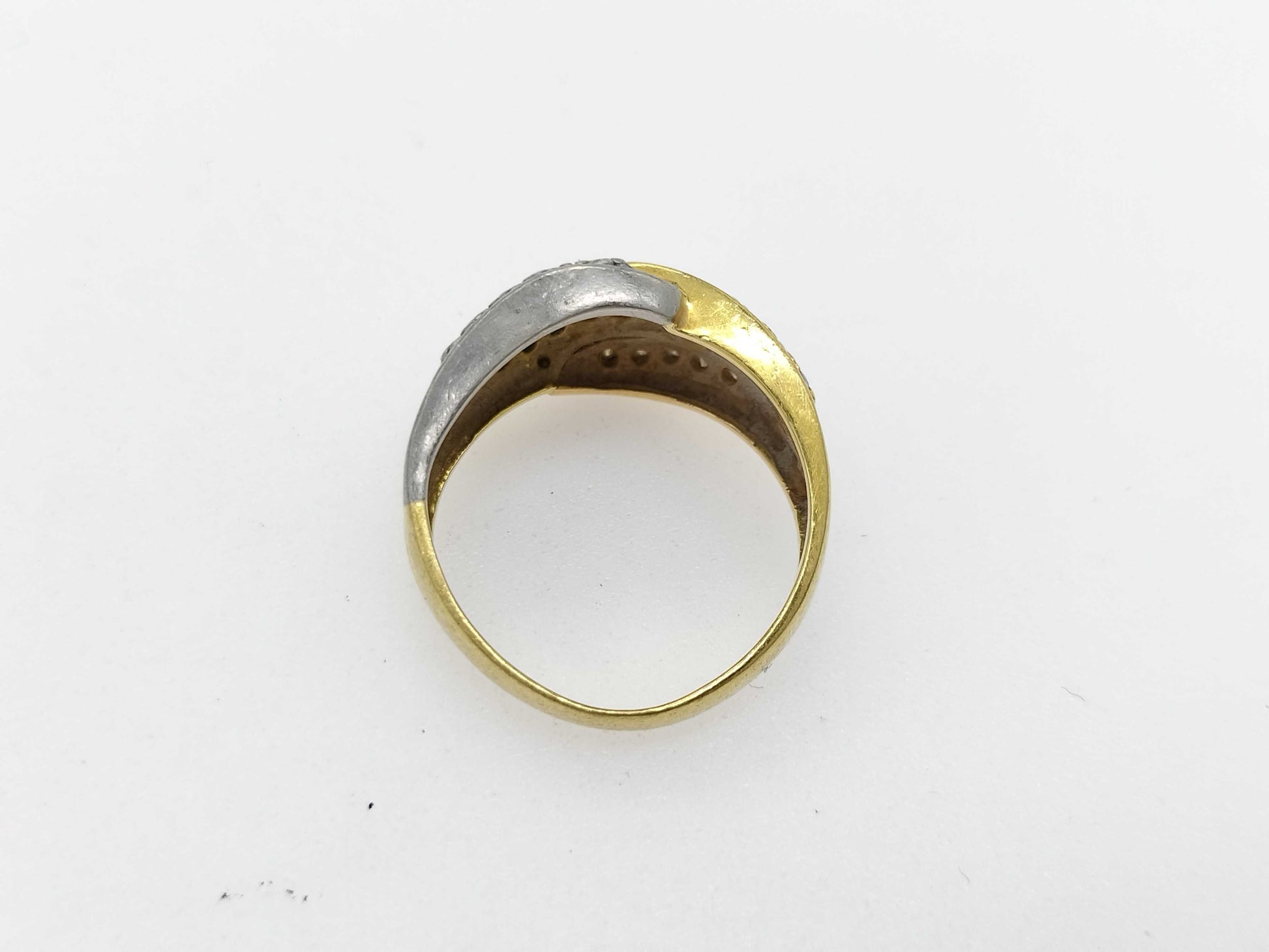 D0.30ct K18/Pt900 4.9g Ring 