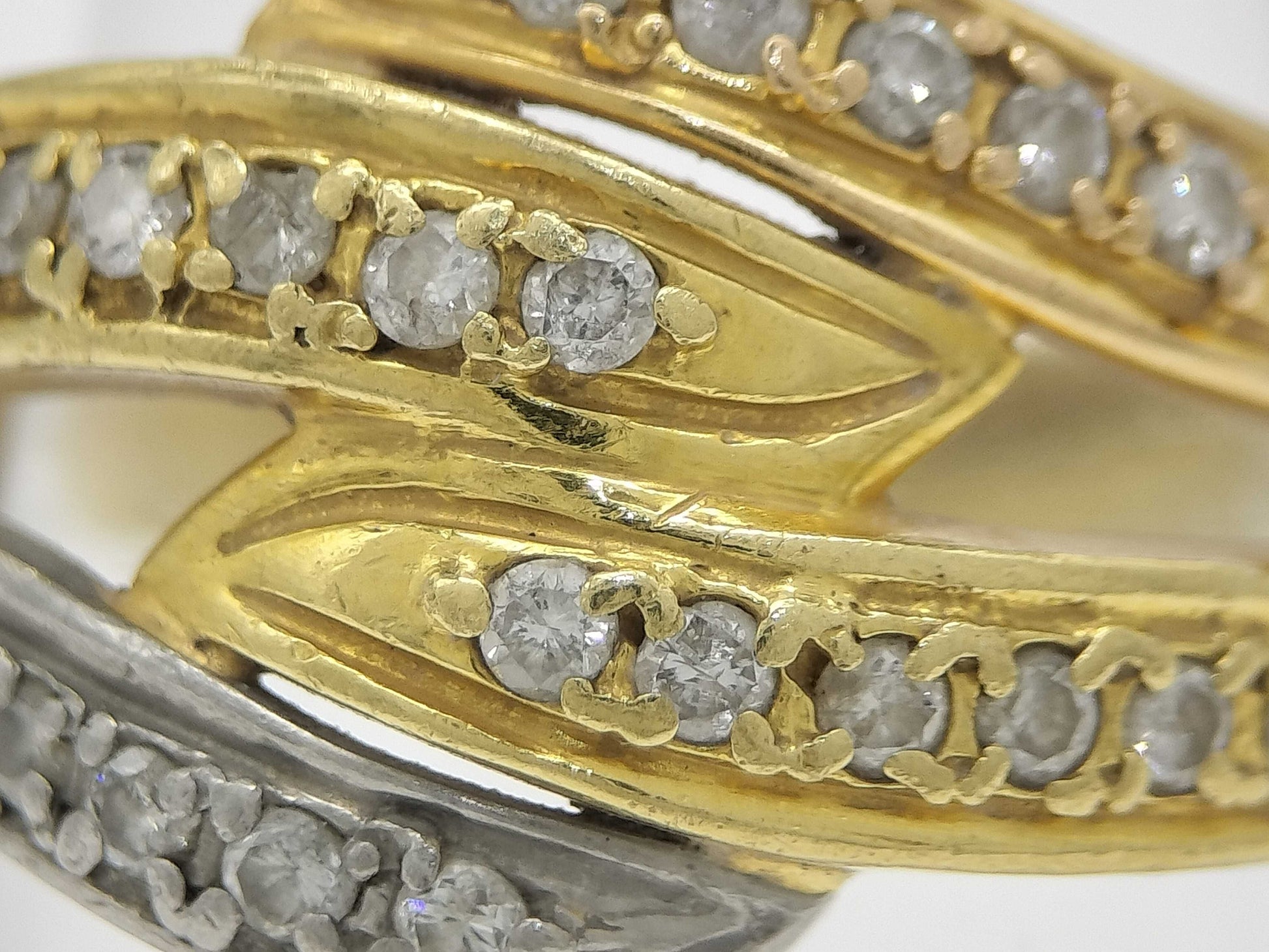 D0.30ct K18/Pt900 4.9g Ring 
