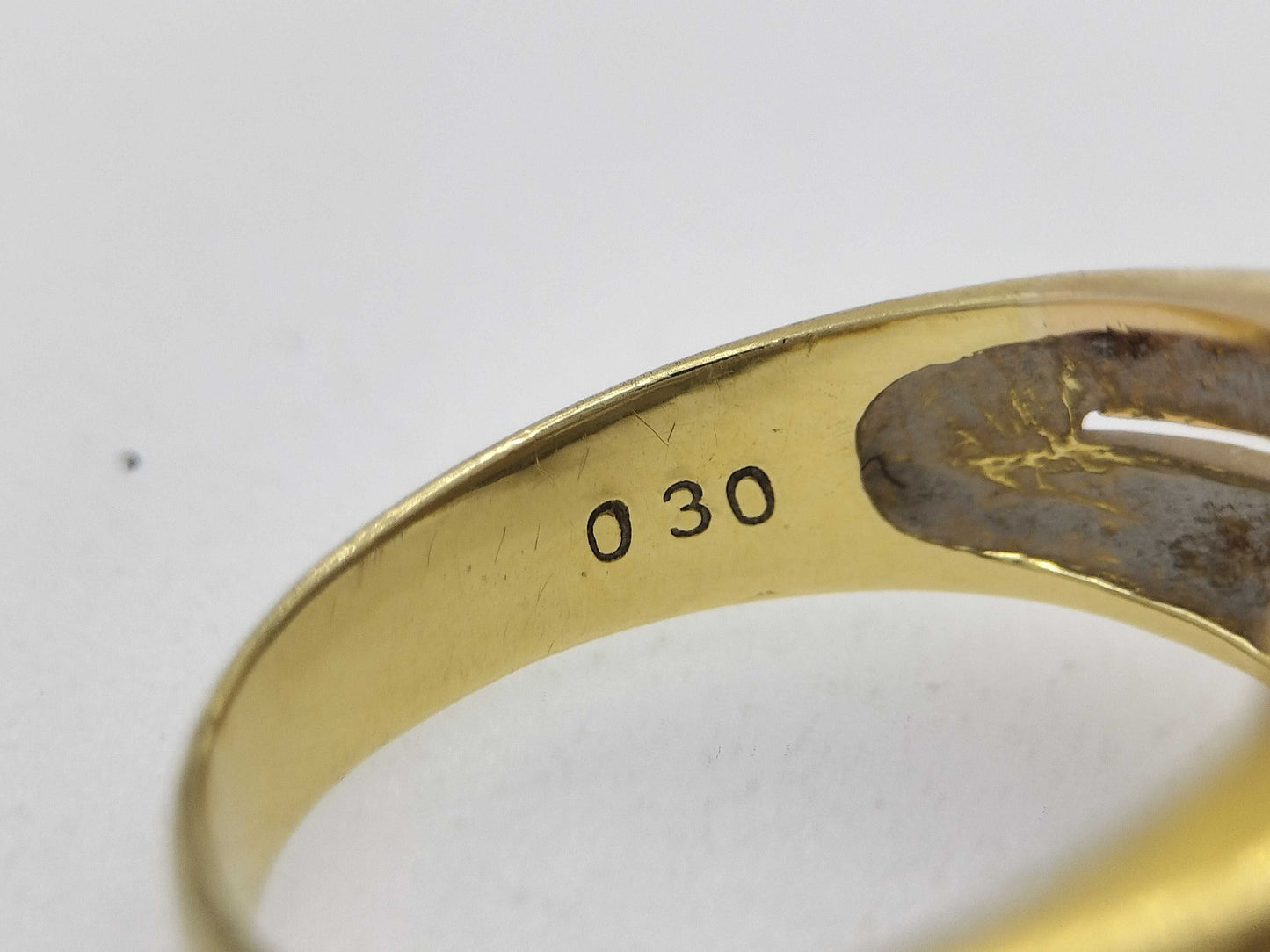 D0.30ct K18/Pt900 4.9g Ring 