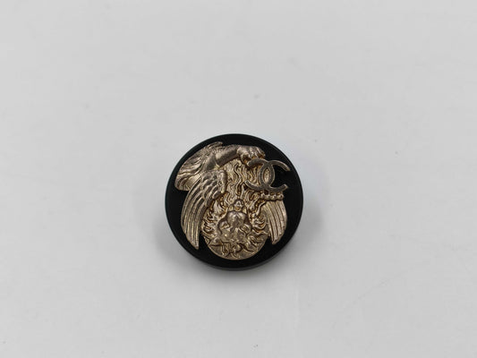 CHANEL Button Lion Black*Gold 1 Piece Other Accessories