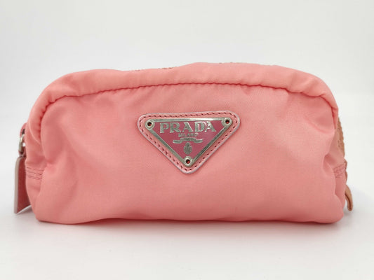 PRADA nylon pouch/pink pouch