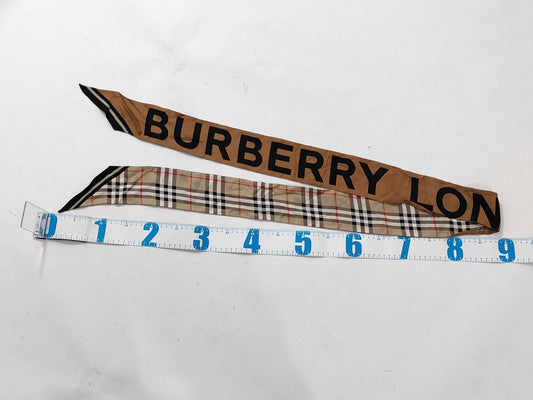 BURBERRY ribbon scarf check pattern scarf
