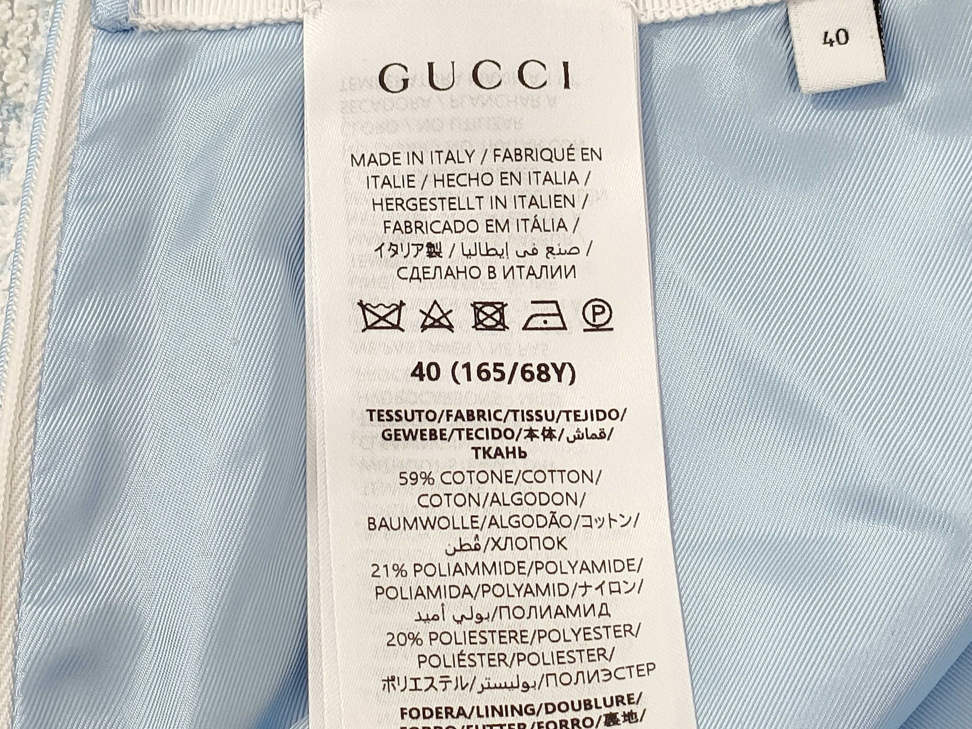 GUCCI GG Cotton Boucle Mini Skirt