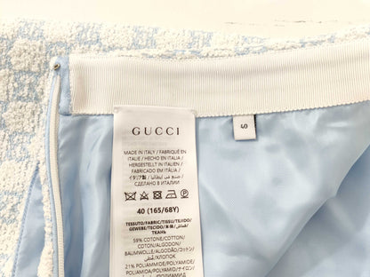 GUCCI GG Cotton Boucle Mini Skirt
