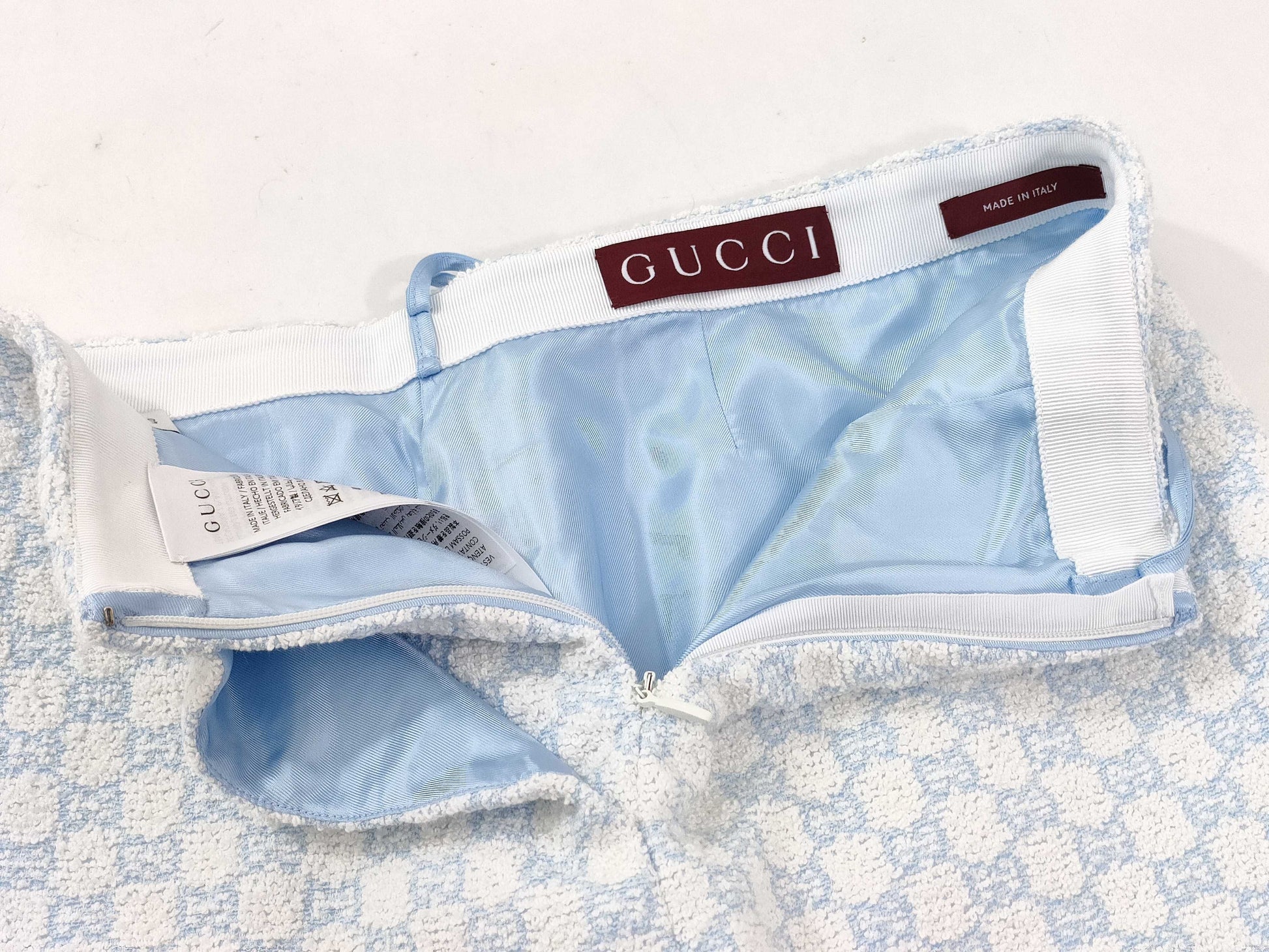 GUCCI GG Cotton Boucle Mini Skirt