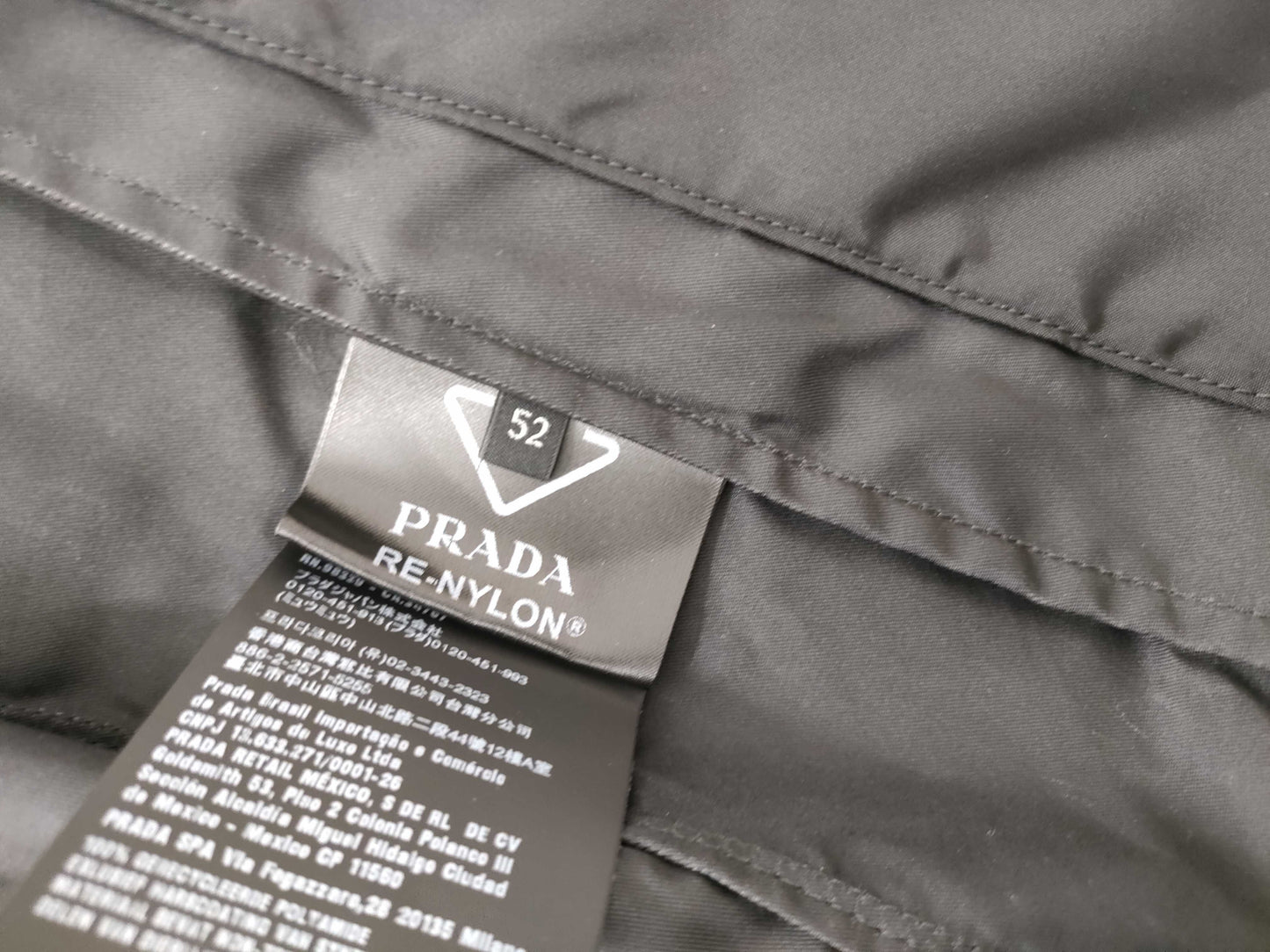 PRADA SGB684 Nylon Jacket Size 52 RFID Current Jacket
