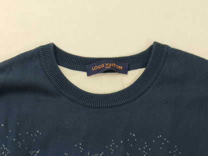 LOUIS VUITTON Monogram Knit Sweater L Tops