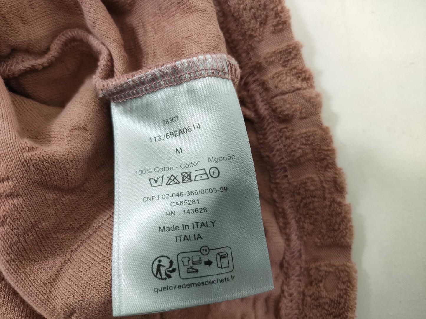 Dior Trotter Jacquard Short Sleeve Top, Size M, Tag Missing