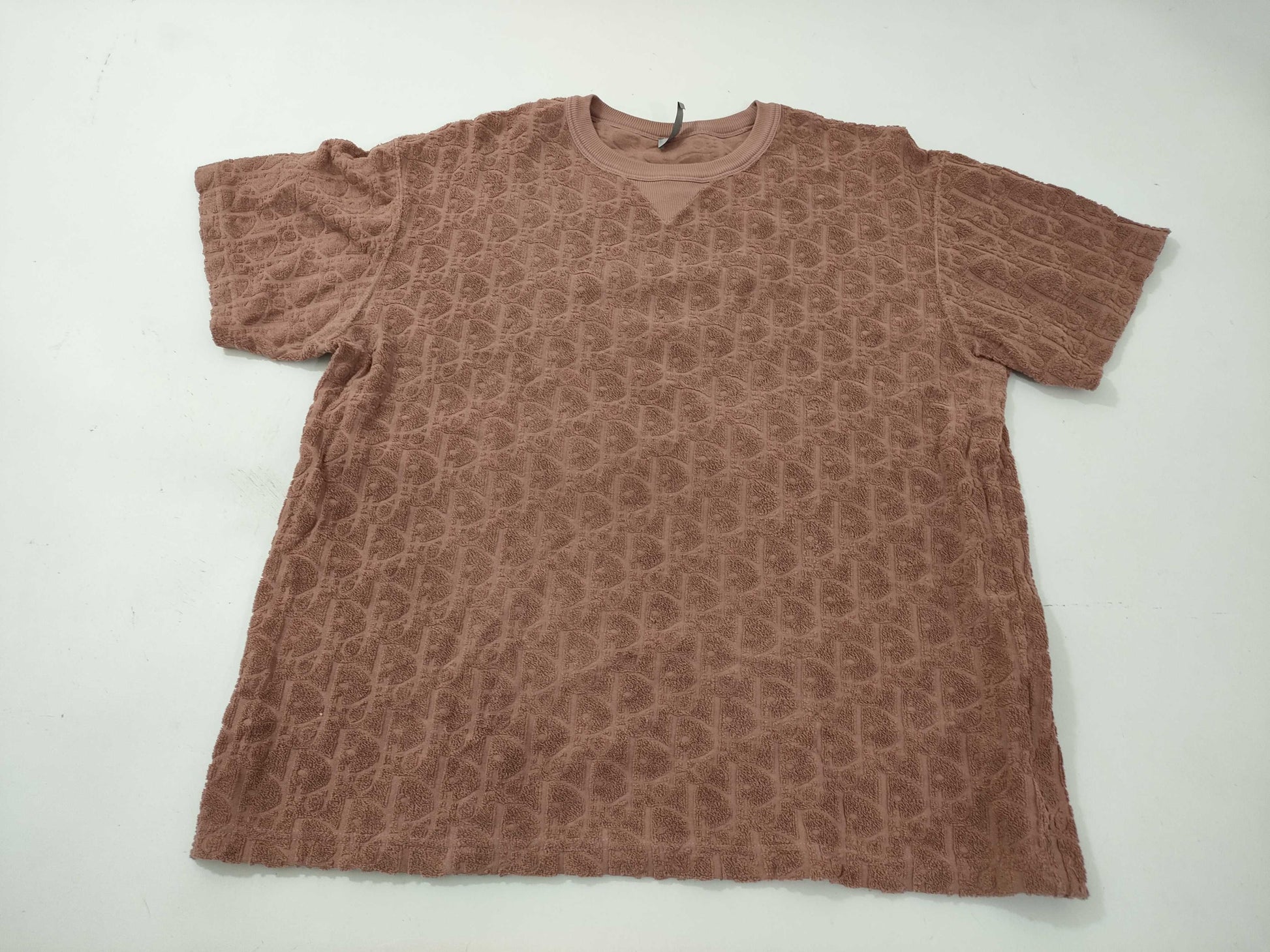 Dior Trotter Jacquard Short Sleeve Top, Size M, Tag Missing