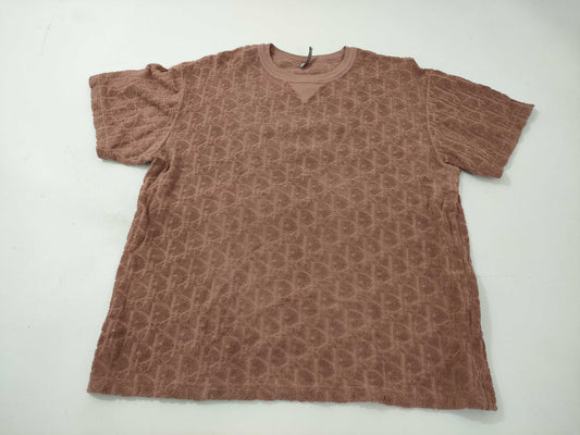 Dior Trotter Jacquard Short Sleeve Top, Size M, Tag Missing