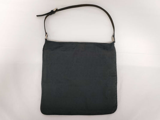 FENDI Zucca pattern nylon handbag in black