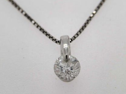 D0.30ct Pt900/Pt850 2.3g Necklace 
