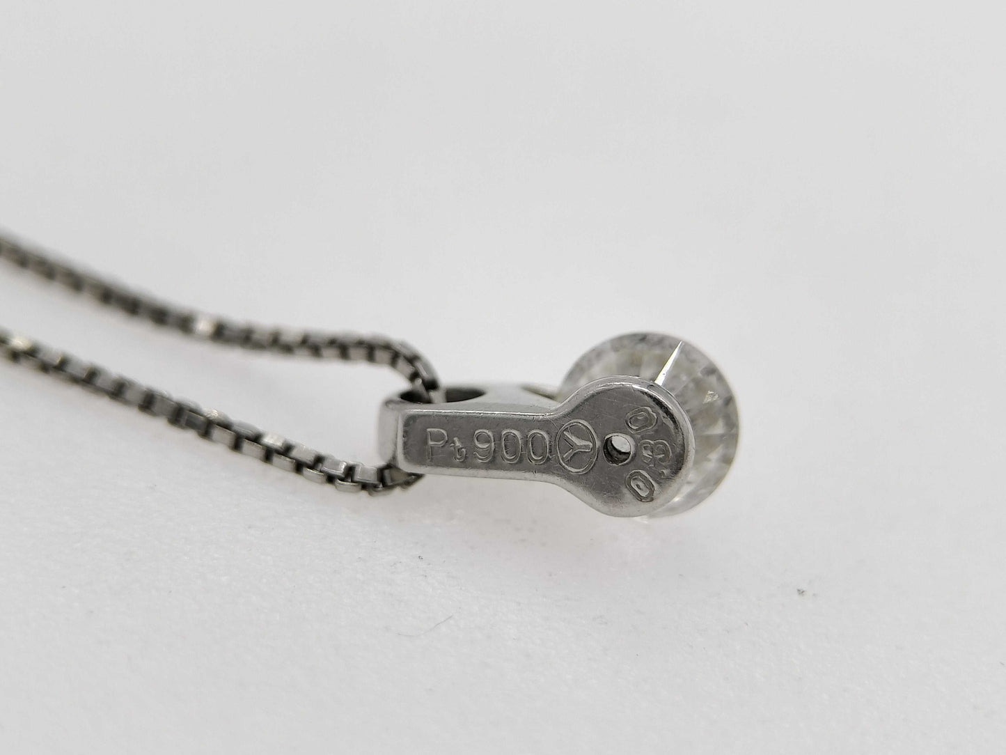 D0.30ct Pt900/Pt850 2.3g Necklace 