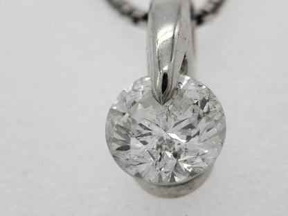 D0.30ct Pt900/Pt850 2.3g Necklace 