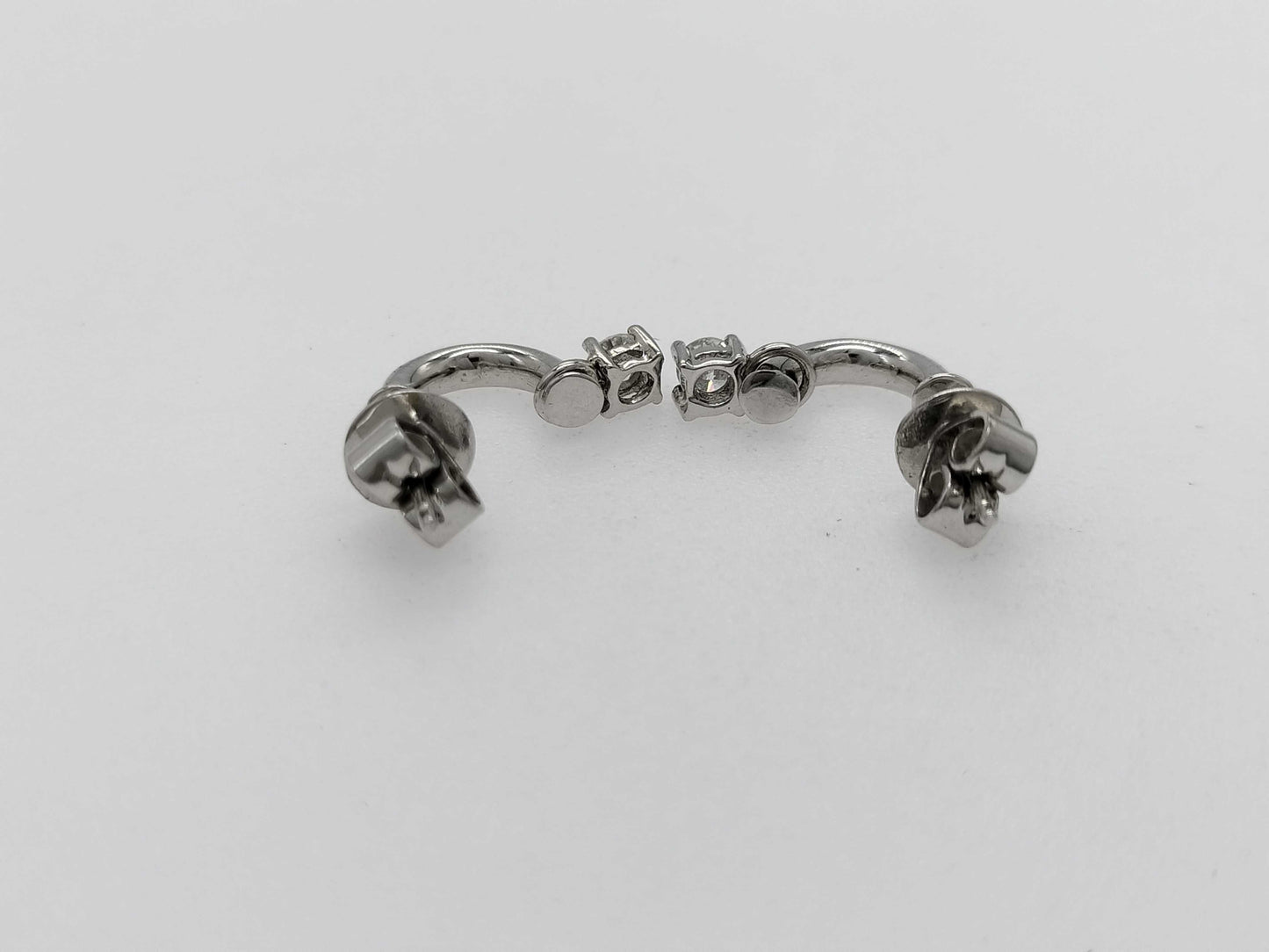 D0.11ct K17/750 2.1g Earrings 