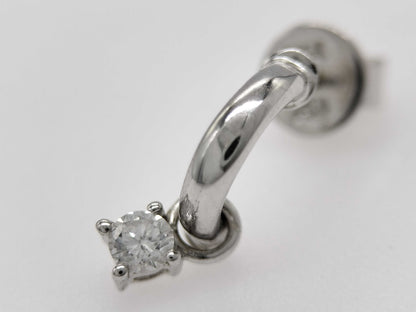 D0.11ct K17/750 2.1g Earrings 