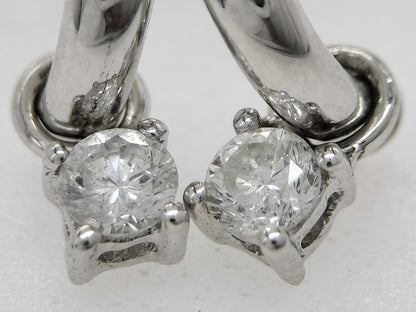 D0.11ct K17/750 2.1g Earrings 