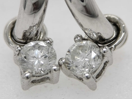 D0.11ct K17/750 2.1g Earrings 