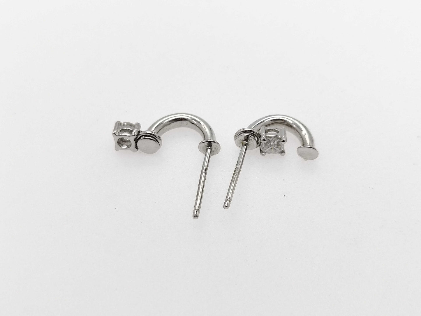 D0.11ct K17/750 2.1g Earrings 