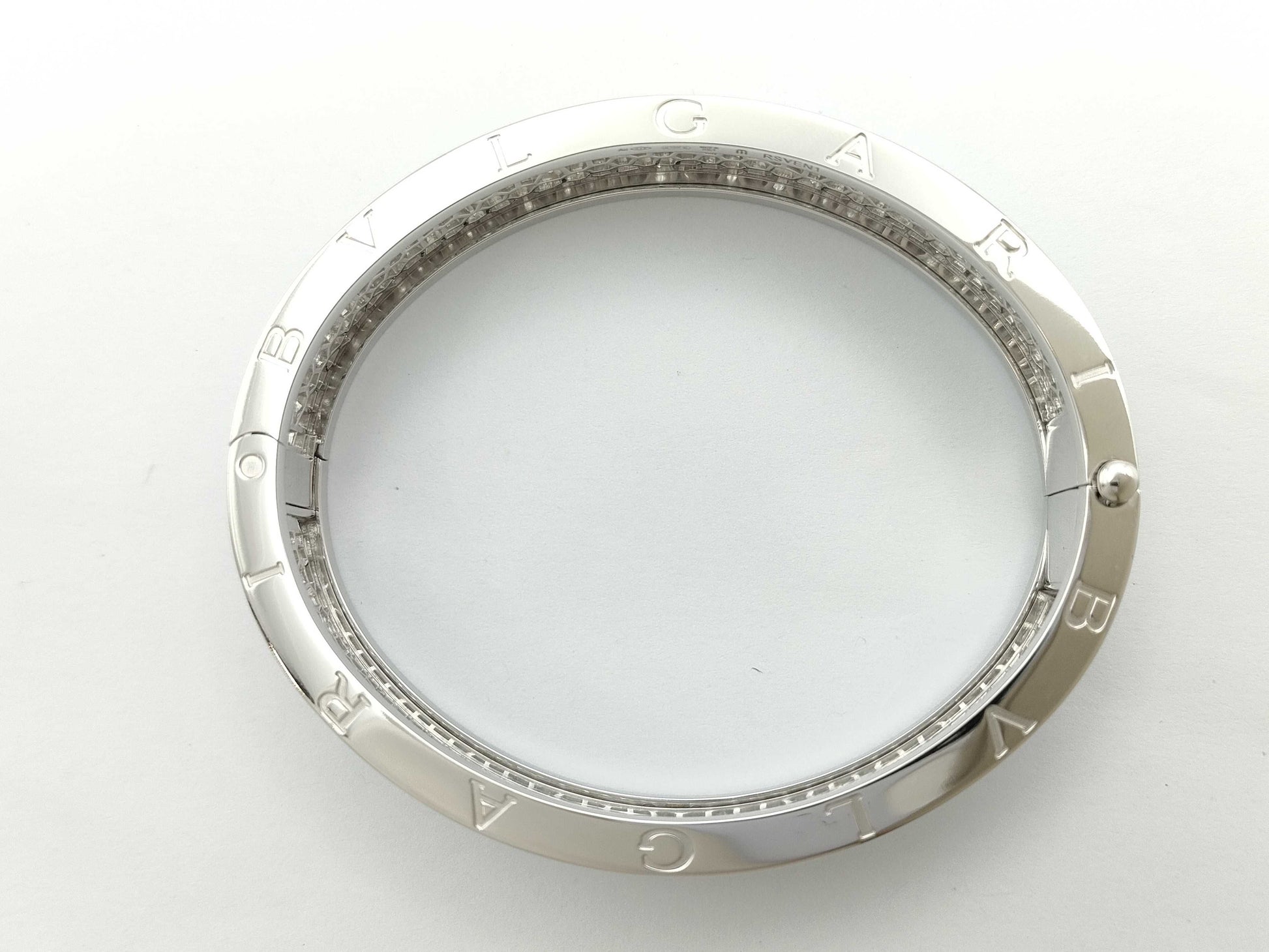 BVLGARI B.zero1 M Full Diamond WG Au750 56.0g Bracelet/Bangle 
