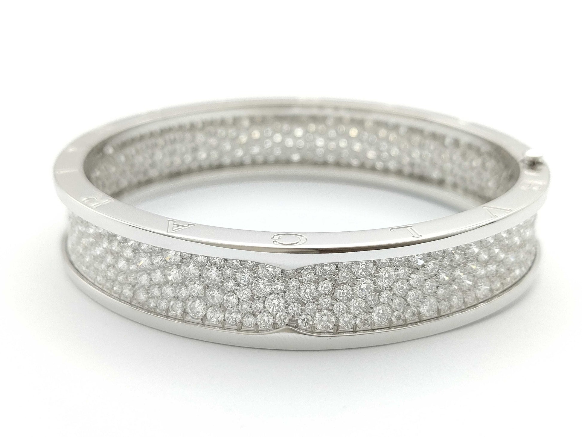 BVLGARI B.zero1 M Full Diamond WG Au750 56.0g Bracelet/Bangle 