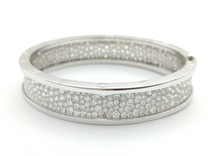 BVLGARI B.zero1 M Full Diamond WG Au750 56.0g Bracelet/Bangle 