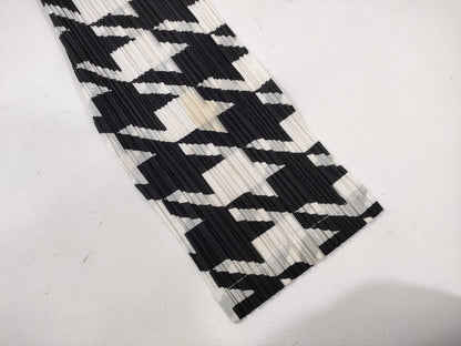 ISSEY MIYAKE Pleats Please/Houndstooth Pattern/Jacket