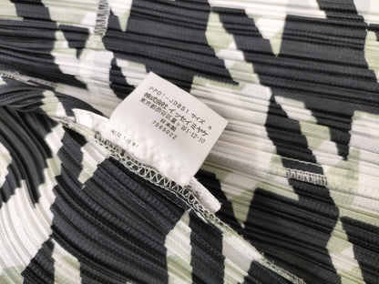 ISSEY MIYAKE Pleats Please/Houndstooth Pattern/Jacket