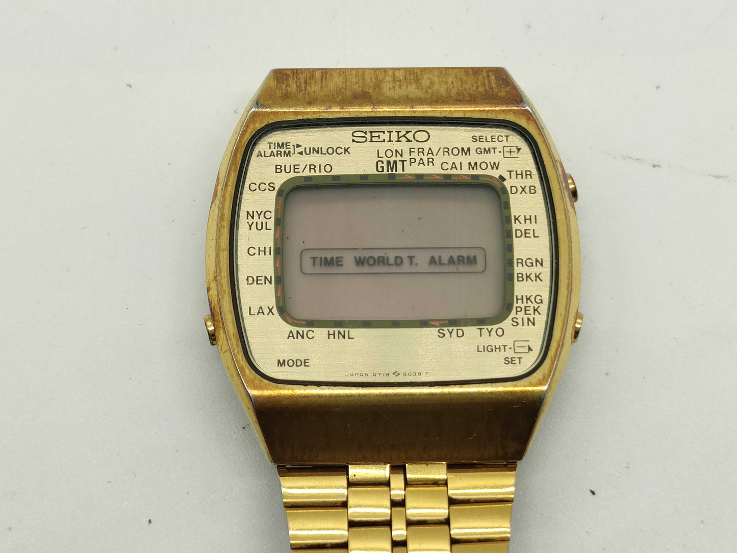 SEIKO GMT Digital World Time A718-5030 Boys' Watch