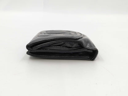 CHANEL Coco Lambskin Tri-fold Wallet 