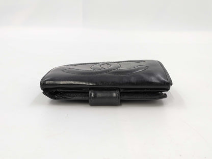CHANEL Coco Lambskin Tri-fold Wallet 
