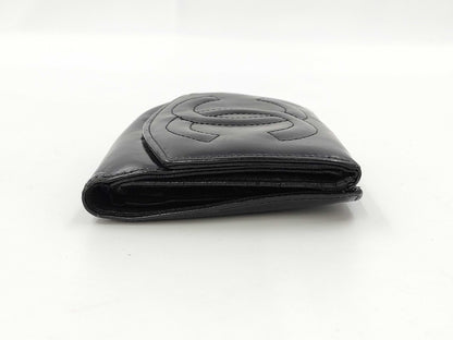 CHANEL Coco Lambskin Tri-fold Wallet 