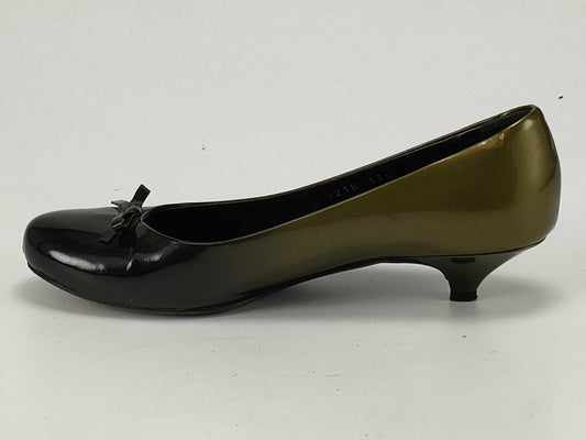 PRADA Enamel Ribbon Pumps