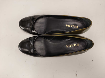 PRADA Enamel Ribbon Pumps