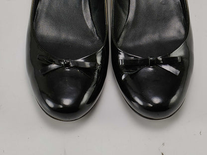 PRADA Enamel Ribbon Pumps