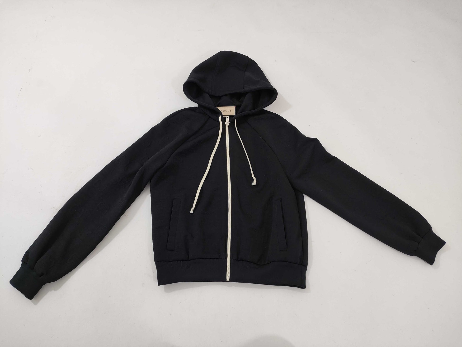 GUCCI Full Zip Hoodie Black XS Other Apparel