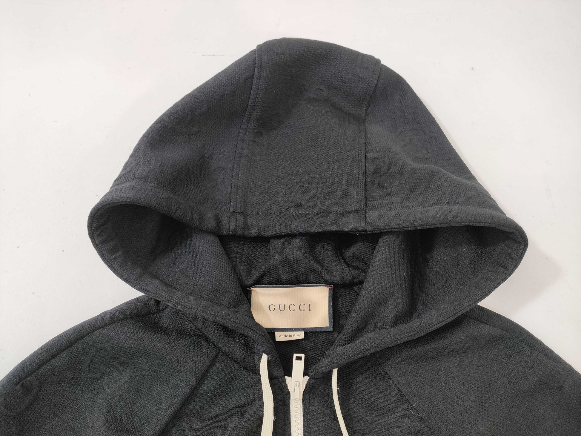 GUCCI Full Zip Hoodie Black XS Other Apparel