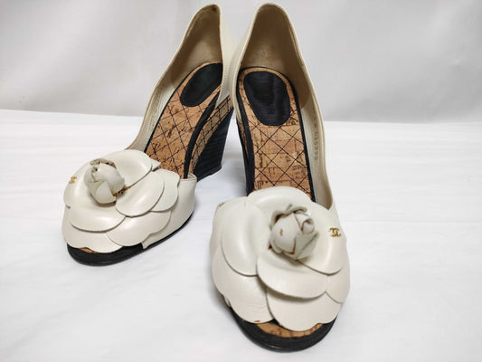 CHANEL Camellia Platform Sandals
