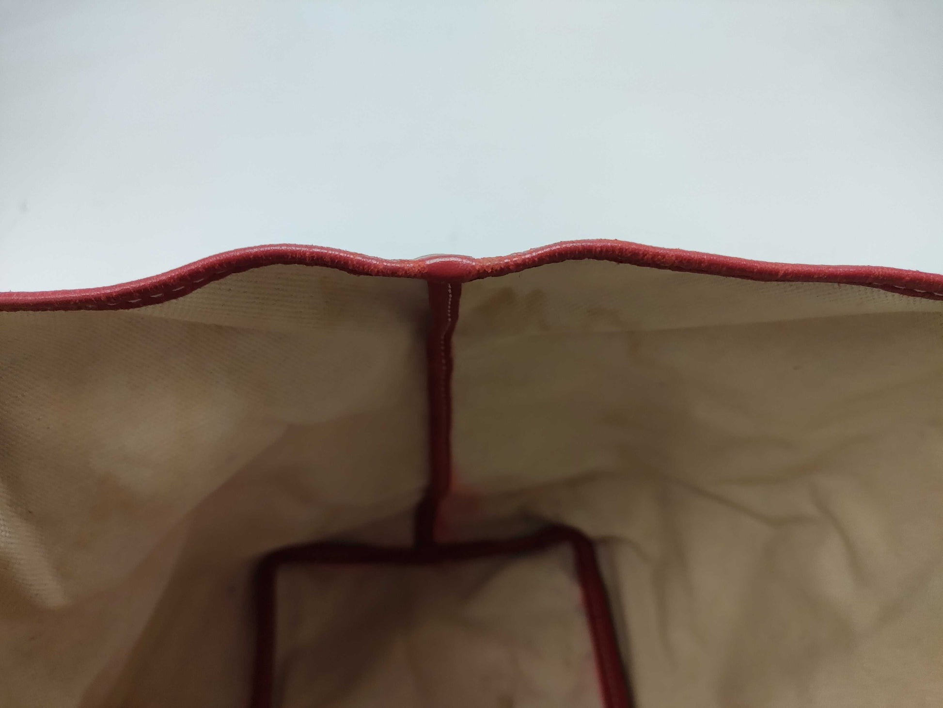 GOYARD PM Red Tote Bag with Pouch
