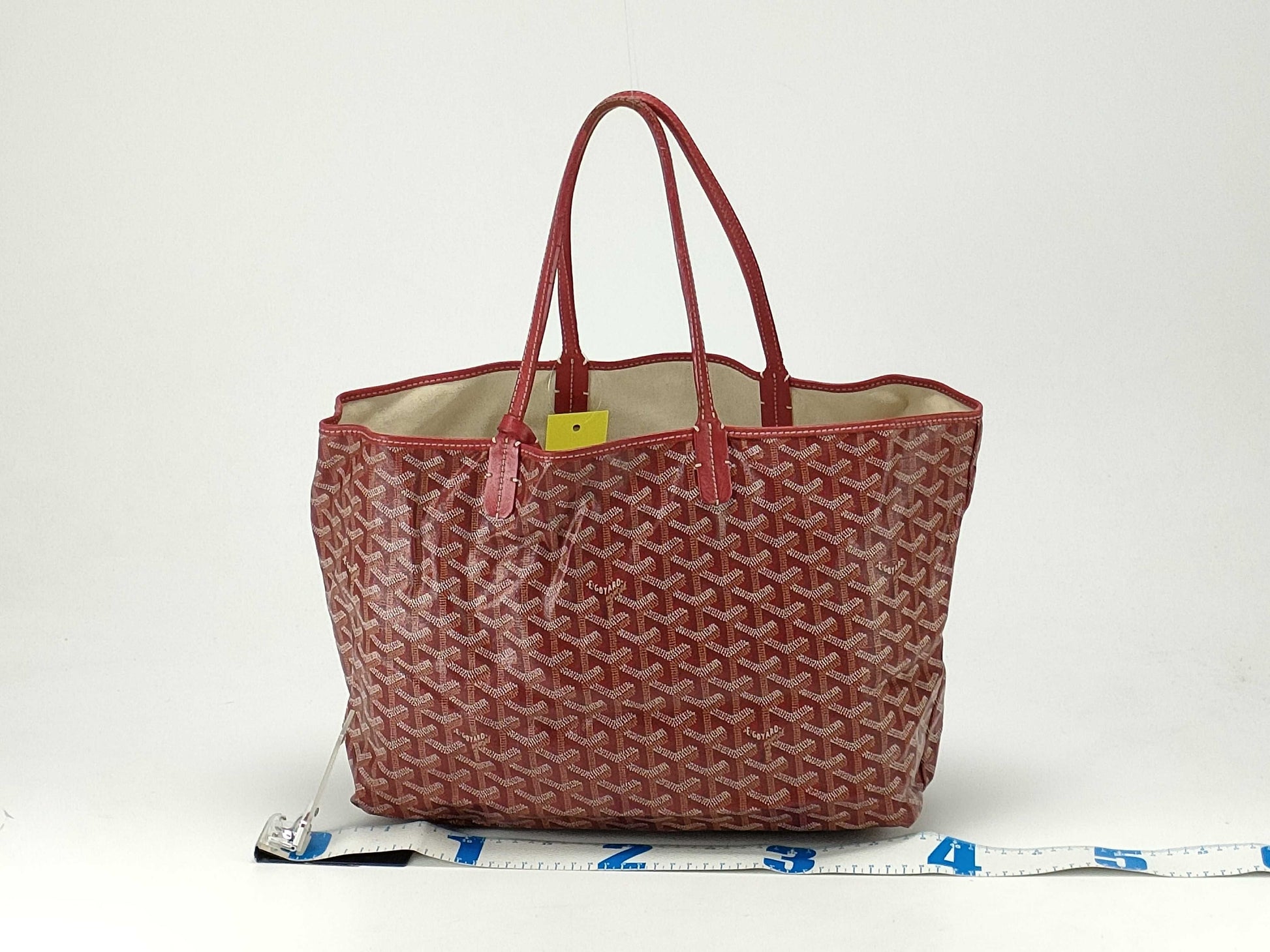 GOYARD PM Red Tote Bag with Pouch