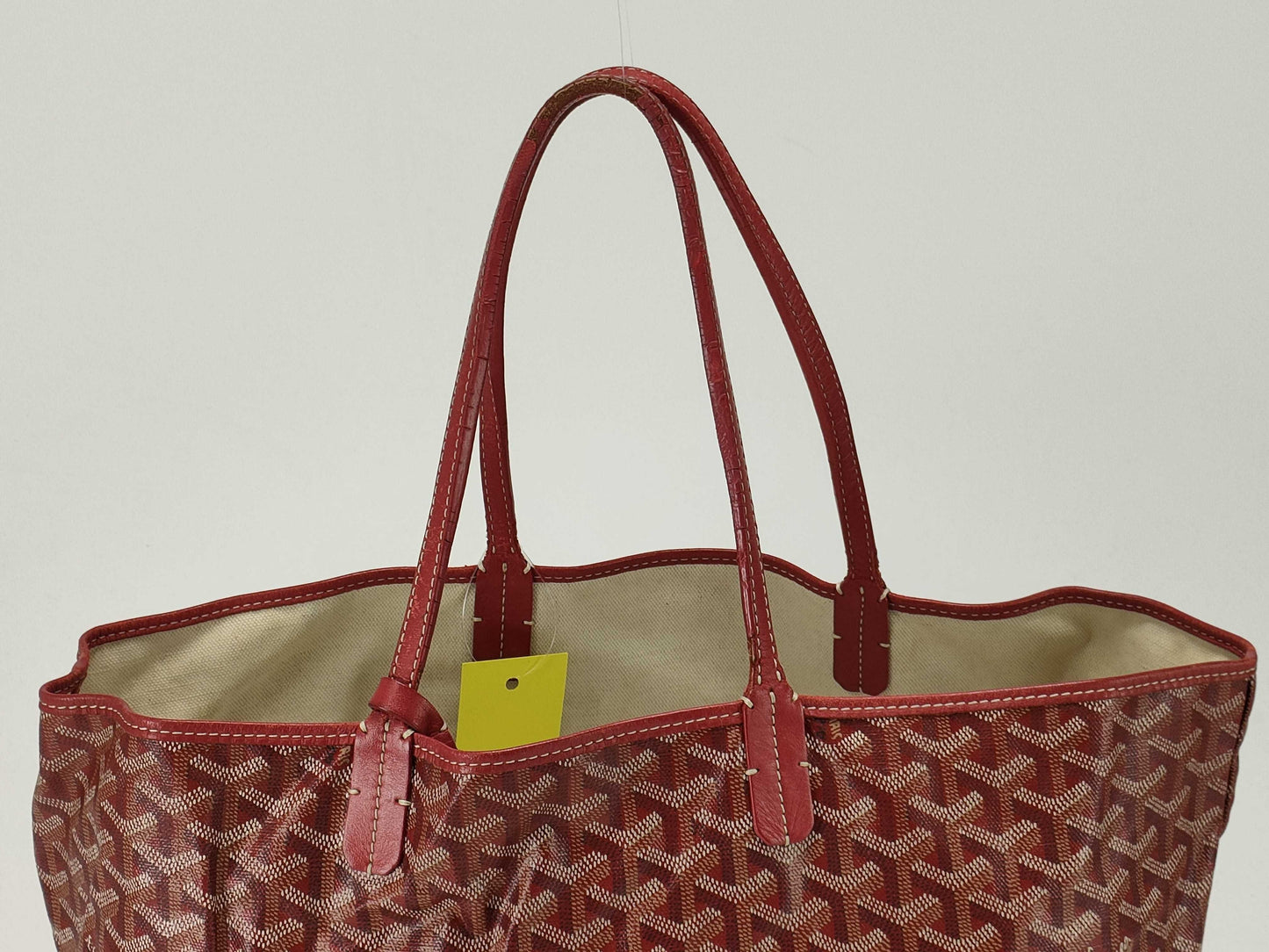 GOYARD PM Red Tote Bag with Pouch