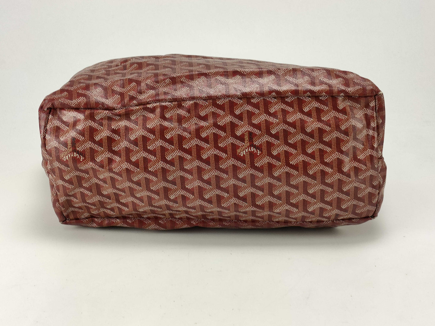 GOYARD PM Red Tote Bag with Pouch